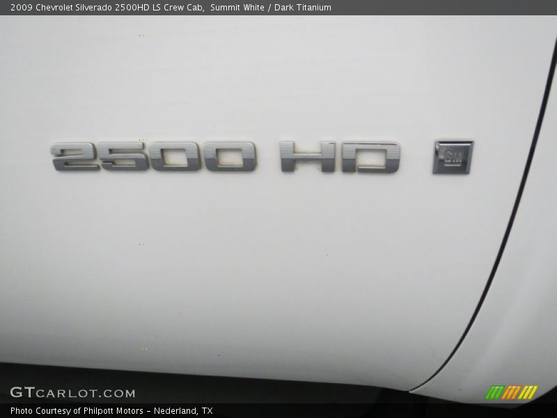Summit White / Dark Titanium 2009 Chevrolet Silverado 2500HD LS Crew Cab