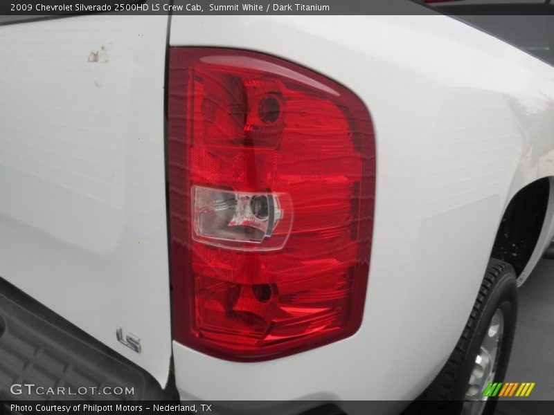 Summit White / Dark Titanium 2009 Chevrolet Silverado 2500HD LS Crew Cab