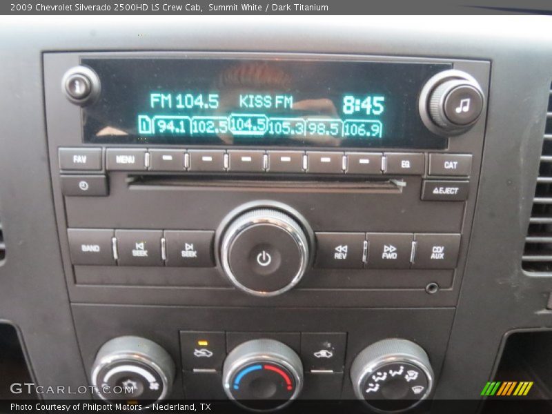 Audio System of 2009 Silverado 2500HD LS Crew Cab