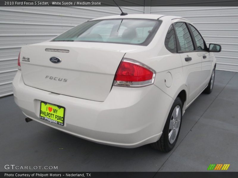 White Suede / Medium Stone 2010 Ford Focus S Sedan
