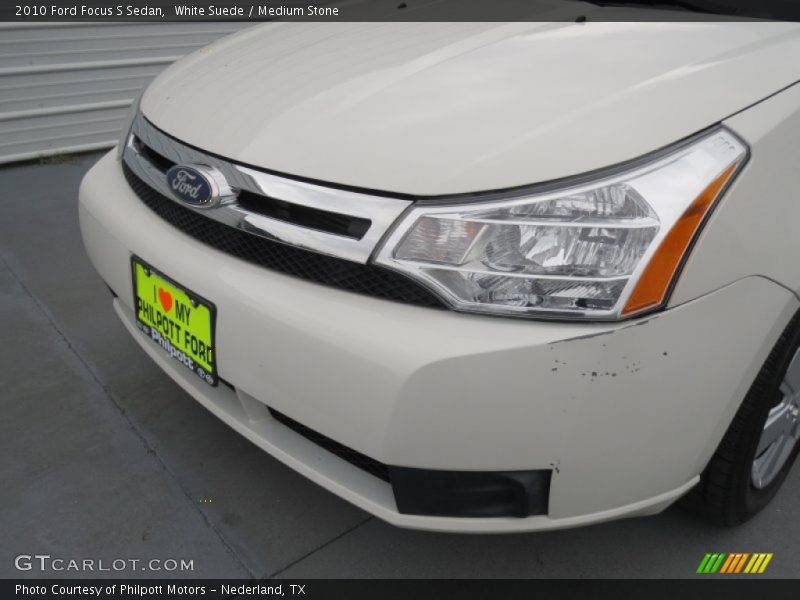 White Suede / Medium Stone 2010 Ford Focus S Sedan