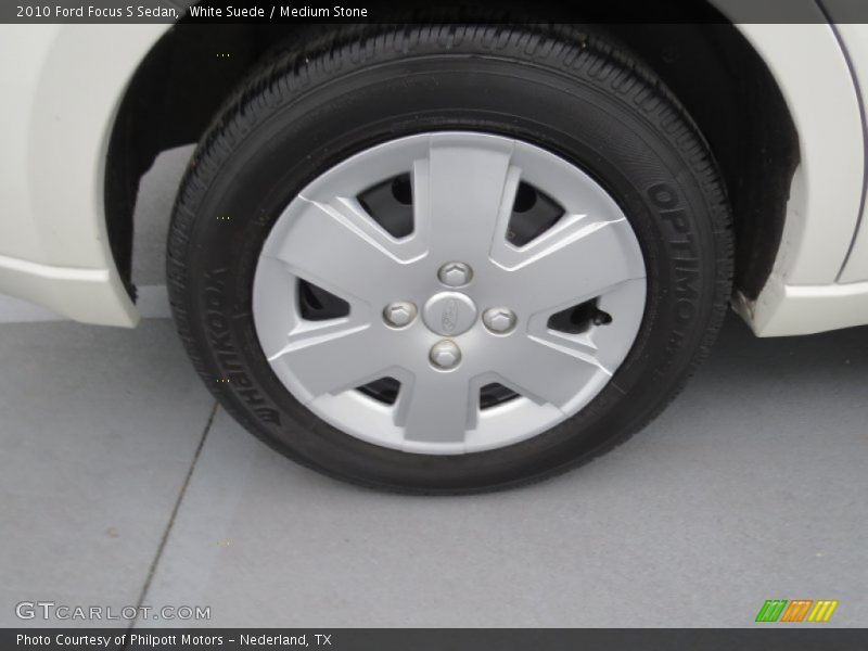 White Suede / Medium Stone 2010 Ford Focus S Sedan