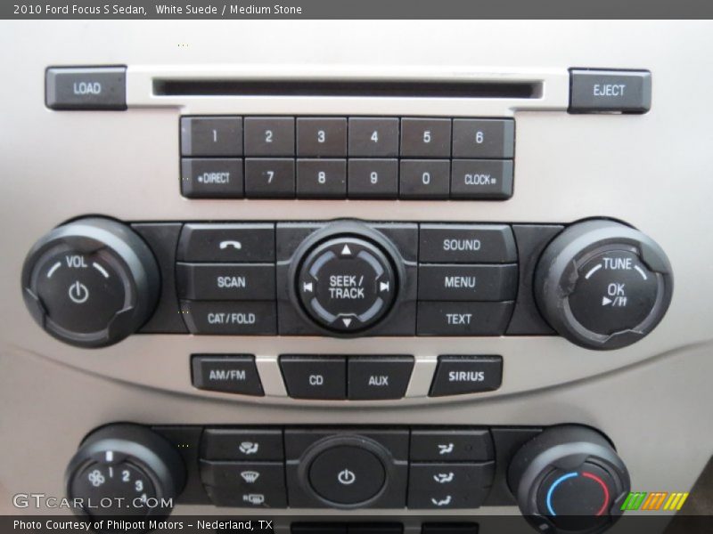 White Suede / Medium Stone 2010 Ford Focus S Sedan