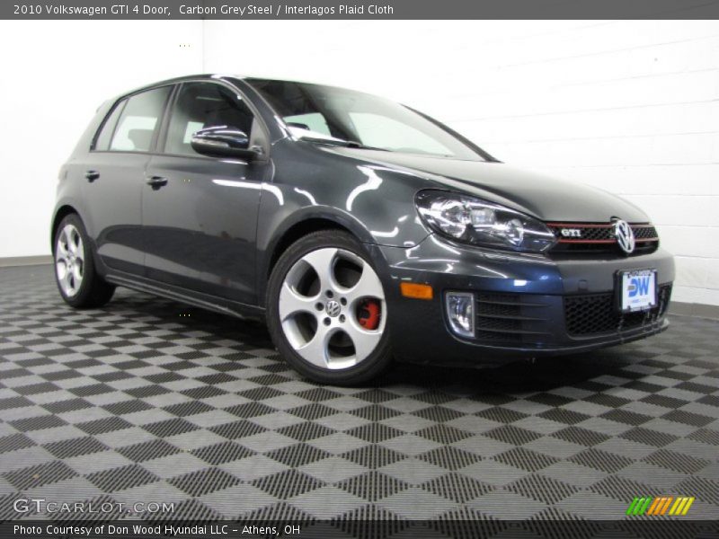 Carbon Grey Steel / Interlagos Plaid Cloth 2010 Volkswagen GTI 4 Door