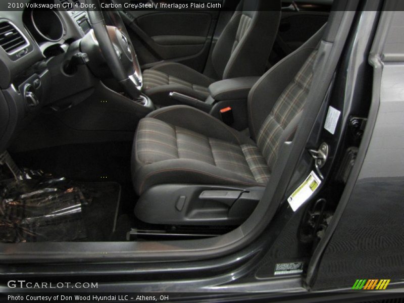 Carbon Grey Steel / Interlagos Plaid Cloth 2010 Volkswagen GTI 4 Door