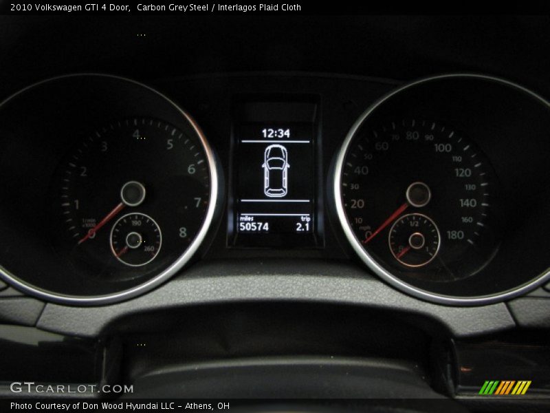 Carbon Grey Steel / Interlagos Plaid Cloth 2010 Volkswagen GTI 4 Door