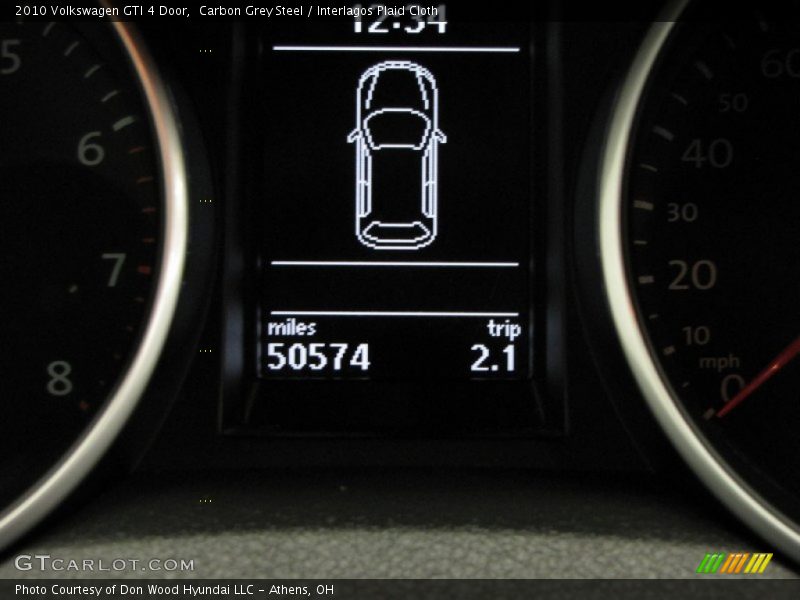 Carbon Grey Steel / Interlagos Plaid Cloth 2010 Volkswagen GTI 4 Door