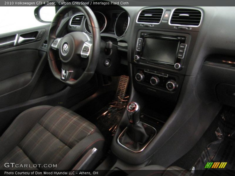 Carbon Grey Steel / Interlagos Plaid Cloth 2010 Volkswagen GTI 4 Door