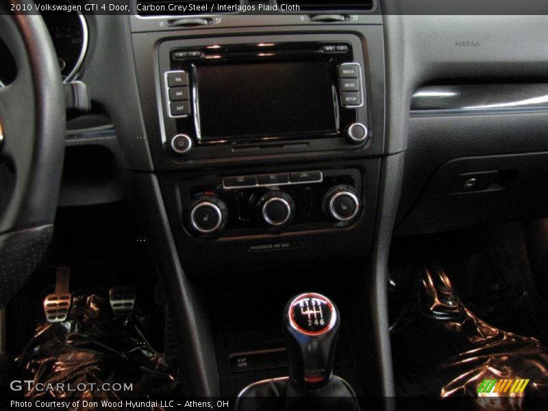 Carbon Grey Steel / Interlagos Plaid Cloth 2010 Volkswagen GTI 4 Door