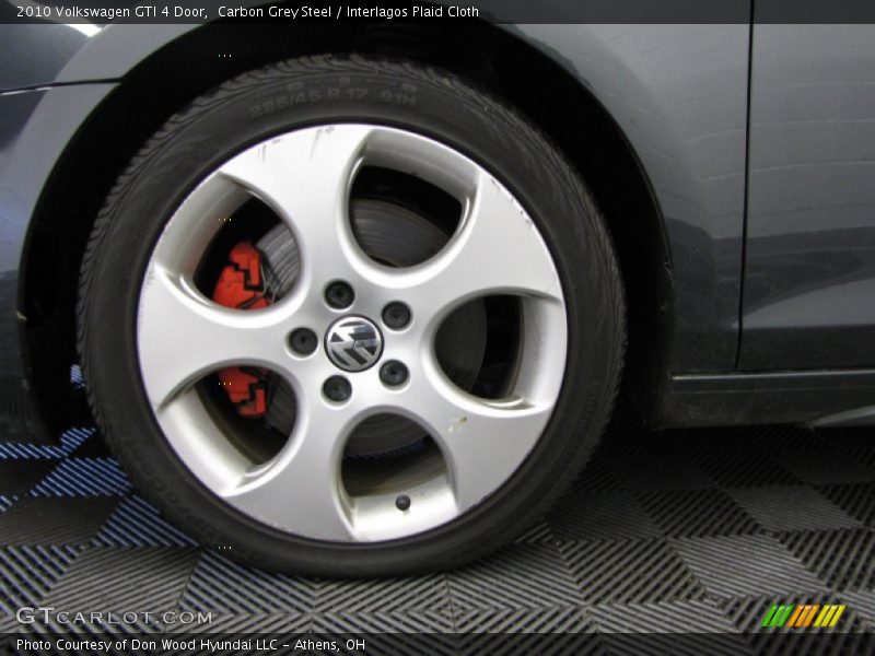 Carbon Grey Steel / Interlagos Plaid Cloth 2010 Volkswagen GTI 4 Door