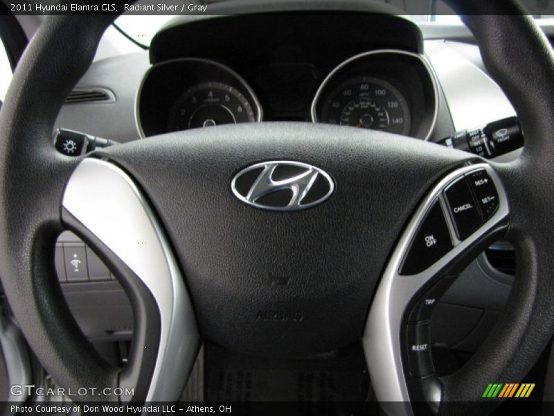 Radiant Silver / Gray 2011 Hyundai Elantra GLS