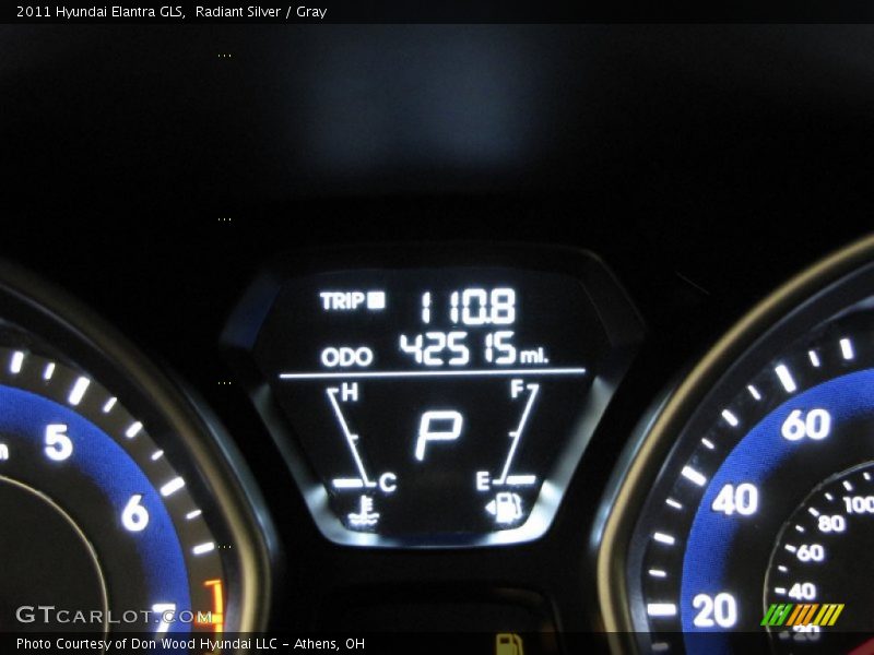 Radiant Silver / Gray 2011 Hyundai Elantra GLS