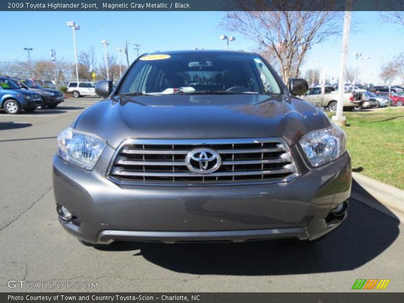 Magnetic Gray Metallic / Black 2009 Toyota Highlander Sport