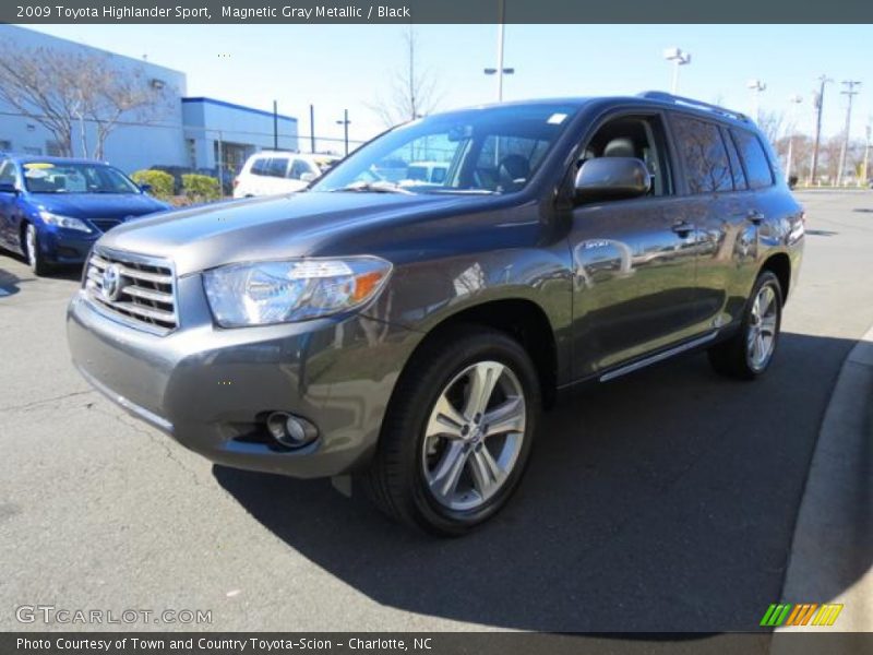 Magnetic Gray Metallic / Black 2009 Toyota Highlander Sport