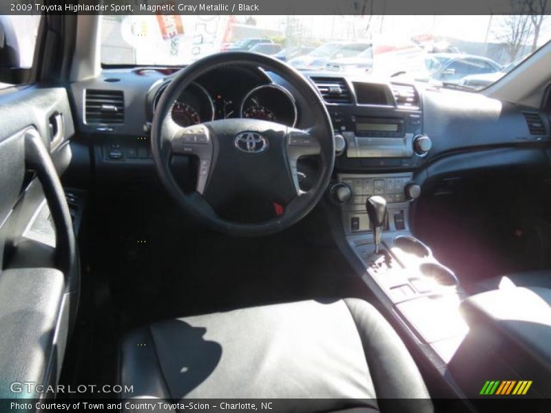 Magnetic Gray Metallic / Black 2009 Toyota Highlander Sport
