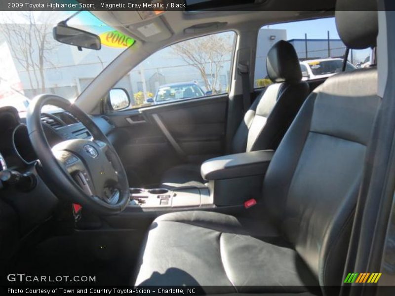 Magnetic Gray Metallic / Black 2009 Toyota Highlander Sport