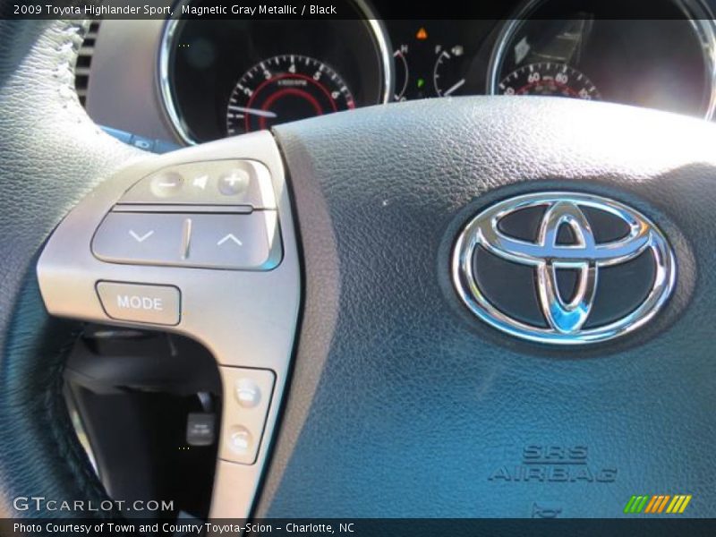 Magnetic Gray Metallic / Black 2009 Toyota Highlander Sport