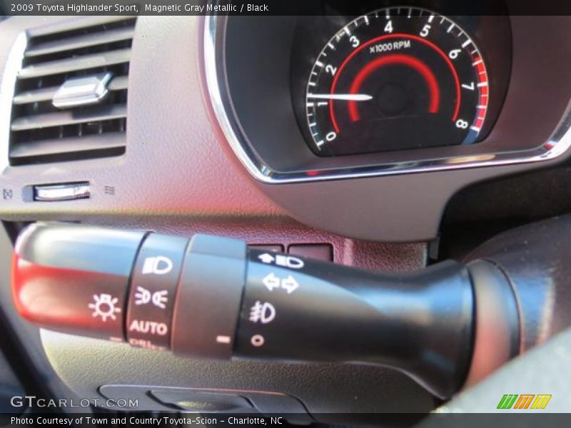 Magnetic Gray Metallic / Black 2009 Toyota Highlander Sport