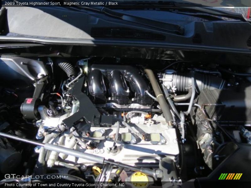 Magnetic Gray Metallic / Black 2009 Toyota Highlander Sport