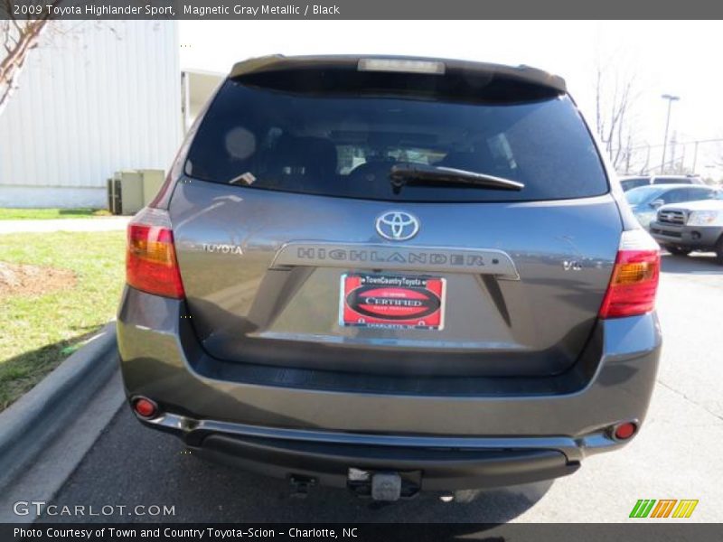 Magnetic Gray Metallic / Black 2009 Toyota Highlander Sport