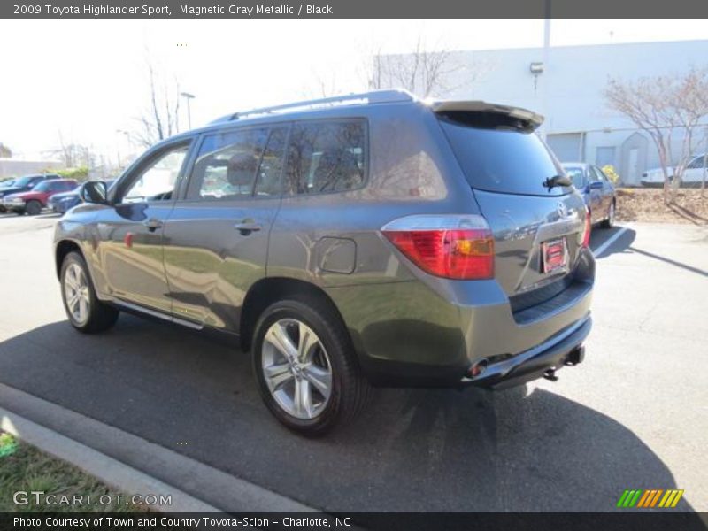 Magnetic Gray Metallic / Black 2009 Toyota Highlander Sport