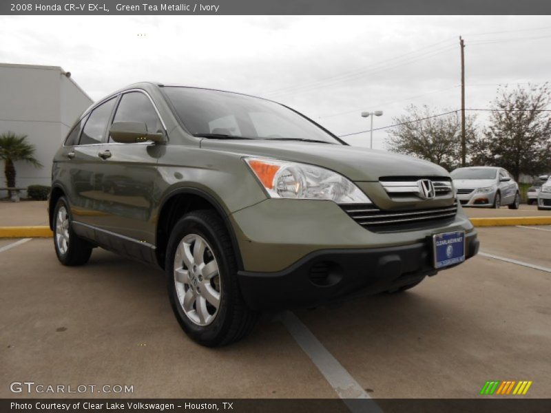 Green Tea Metallic / Ivory 2008 Honda CR-V EX-L