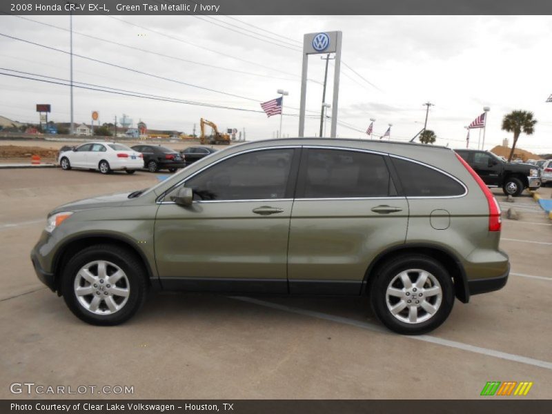 Green Tea Metallic / Ivory 2008 Honda CR-V EX-L