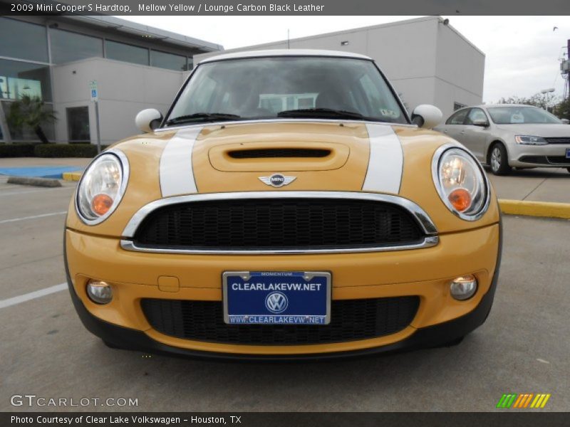 Mellow Yellow / Lounge Carbon Black Leather 2009 Mini Cooper S Hardtop