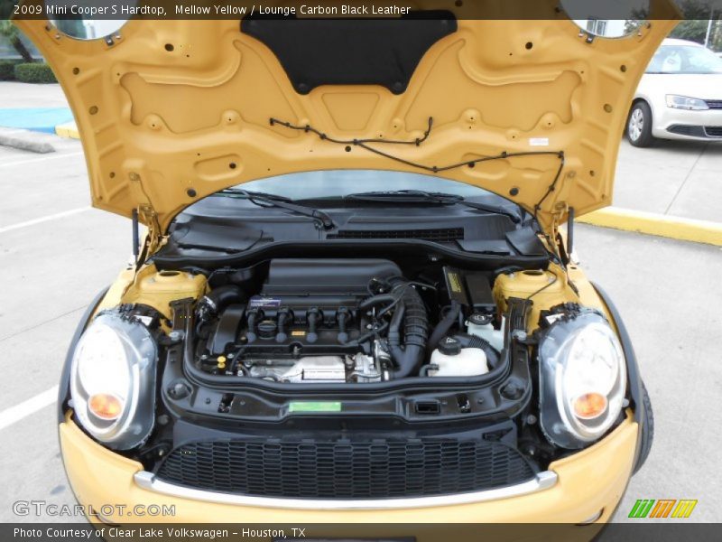 Mellow Yellow / Lounge Carbon Black Leather 2009 Mini Cooper S Hardtop