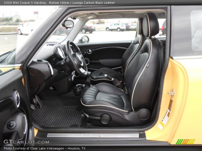  2009 Cooper S Hardtop Lounge Carbon Black Leather Interior