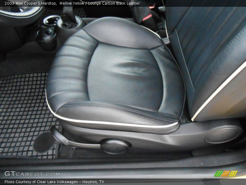 Mellow Yellow / Lounge Carbon Black Leather 2009 Mini Cooper S Hardtop