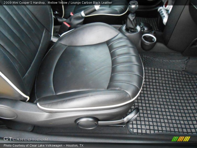 Mellow Yellow / Lounge Carbon Black Leather 2009 Mini Cooper S Hardtop