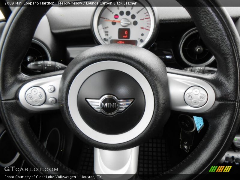 Mellow Yellow / Lounge Carbon Black Leather 2009 Mini Cooper S Hardtop