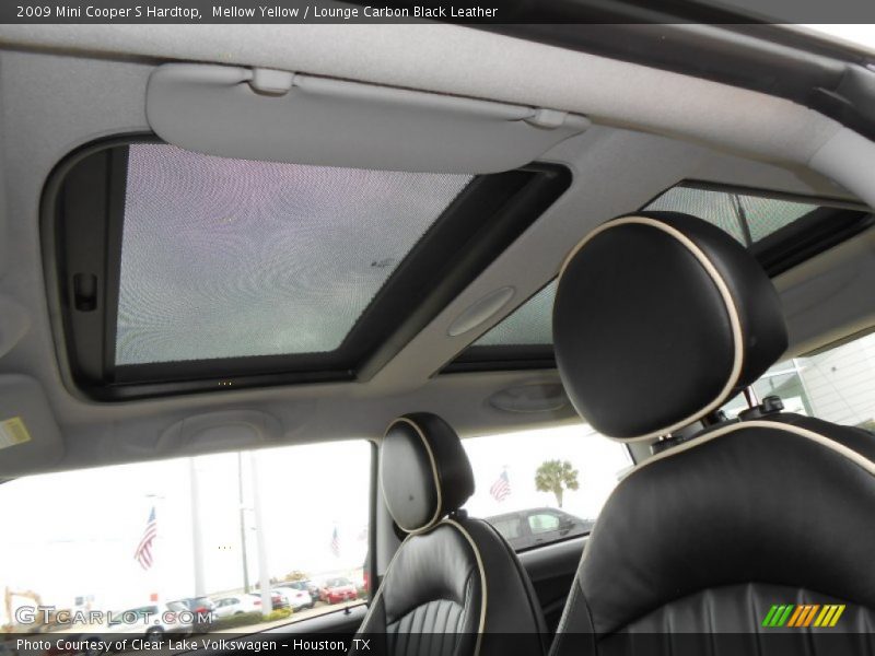 Mellow Yellow / Lounge Carbon Black Leather 2009 Mini Cooper S Hardtop
