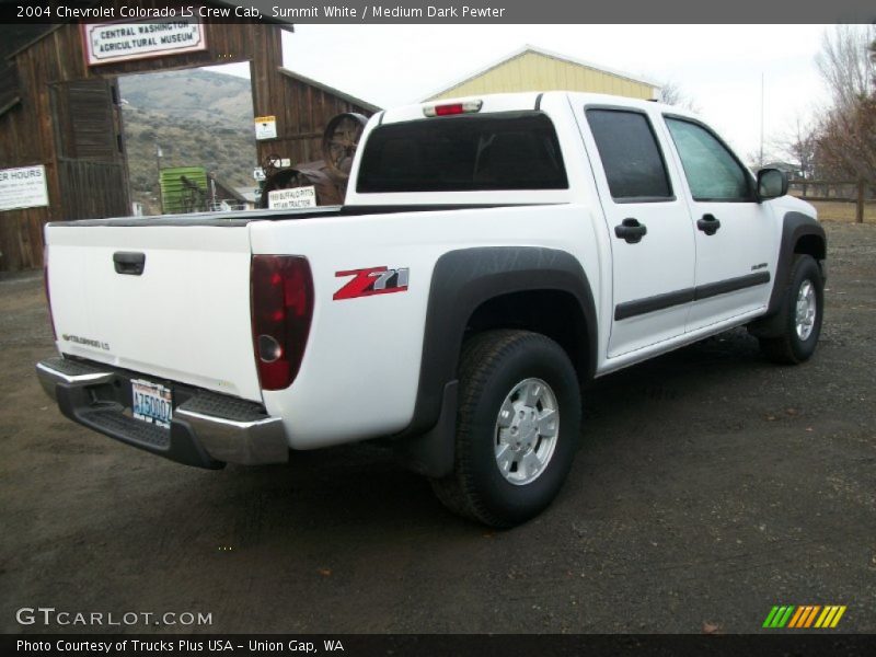 Summit White / Medium Dark Pewter 2004 Chevrolet Colorado LS Crew Cab
