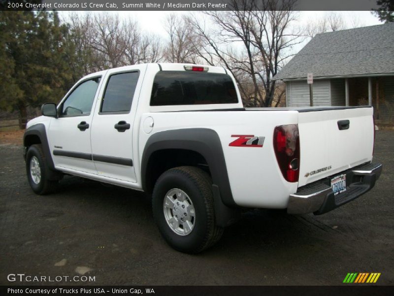 Summit White / Medium Dark Pewter 2004 Chevrolet Colorado LS Crew Cab