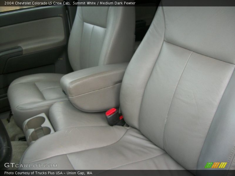 Summit White / Medium Dark Pewter 2004 Chevrolet Colorado LS Crew Cab