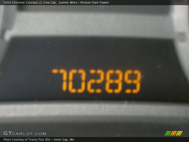 Summit White / Medium Dark Pewter 2004 Chevrolet Colorado LS Crew Cab