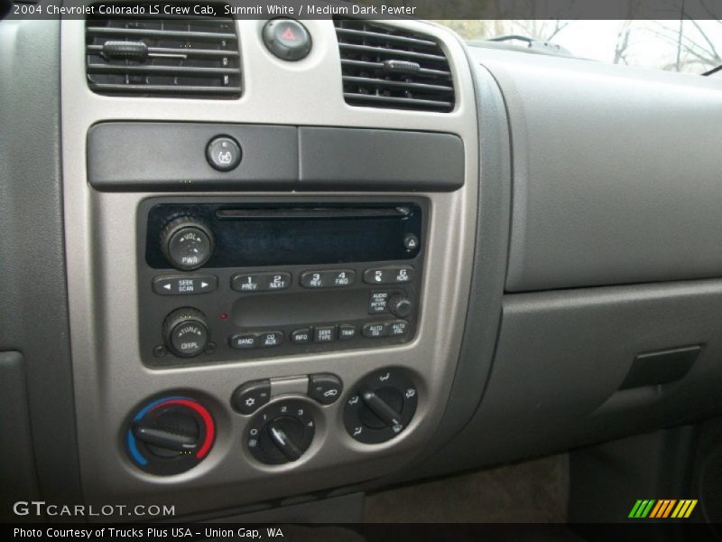 Summit White / Medium Dark Pewter 2004 Chevrolet Colorado LS Crew Cab