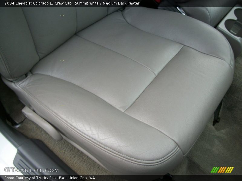 Summit White / Medium Dark Pewter 2004 Chevrolet Colorado LS Crew Cab