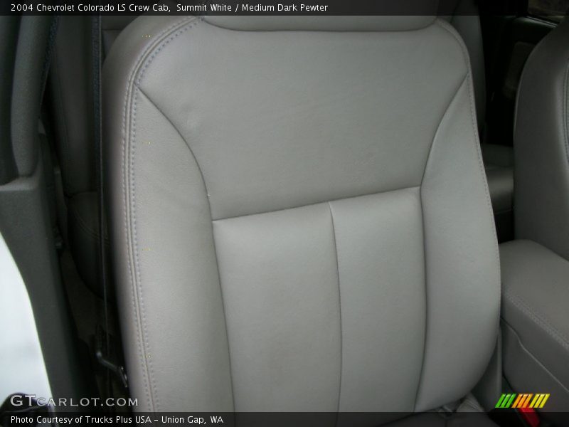 Summit White / Medium Dark Pewter 2004 Chevrolet Colorado LS Crew Cab