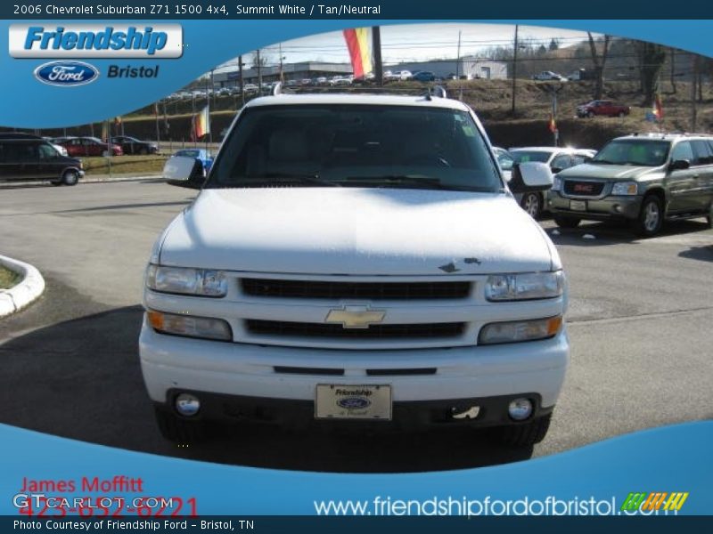 Summit White / Tan/Neutral 2006 Chevrolet Suburban Z71 1500 4x4