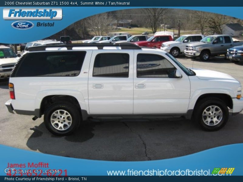 Summit White / Tan/Neutral 2006 Chevrolet Suburban Z71 1500 4x4