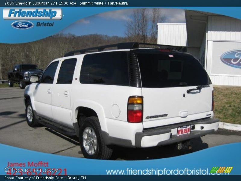 Summit White / Tan/Neutral 2006 Chevrolet Suburban Z71 1500 4x4