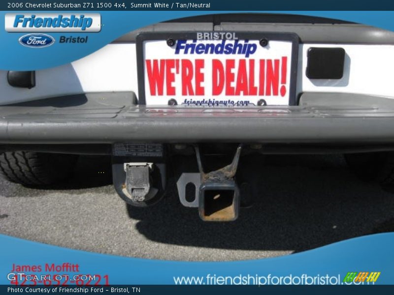 Summit White / Tan/Neutral 2006 Chevrolet Suburban Z71 1500 4x4