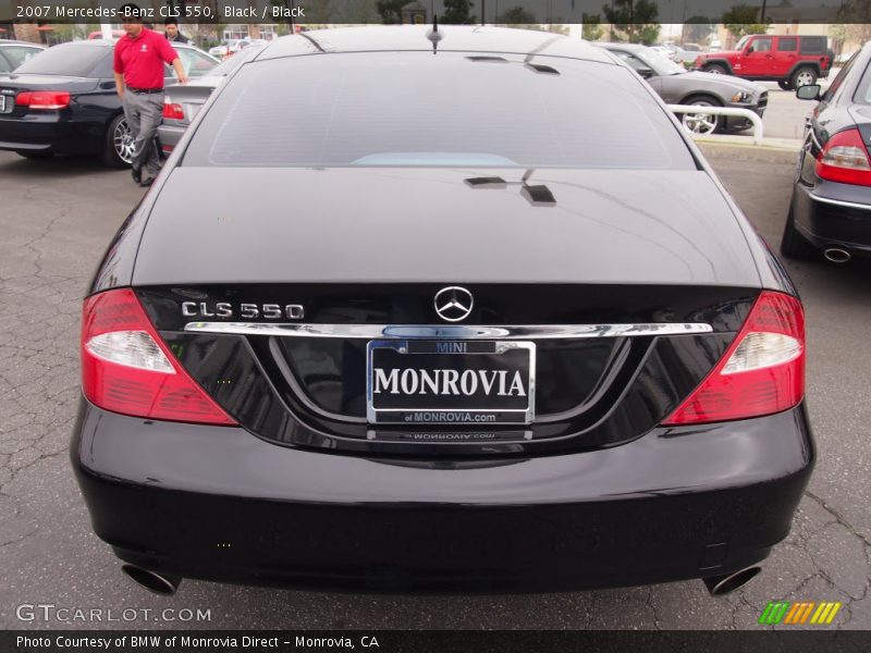 Black / Black 2007 Mercedes-Benz CLS 550