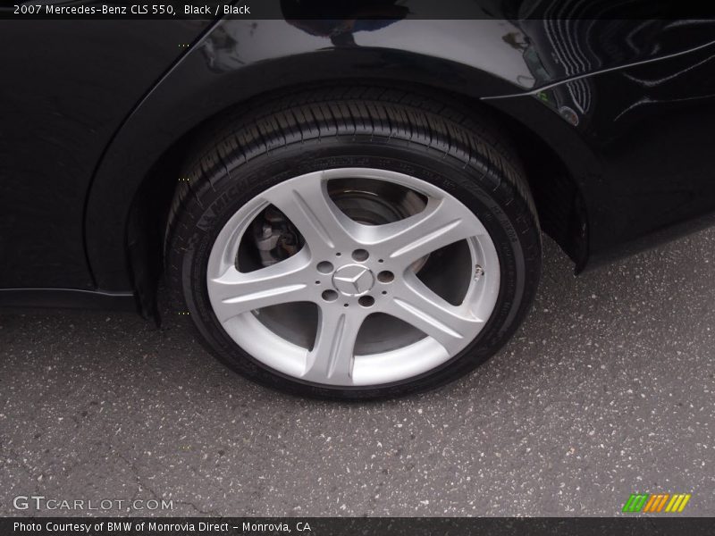 Black / Black 2007 Mercedes-Benz CLS 550