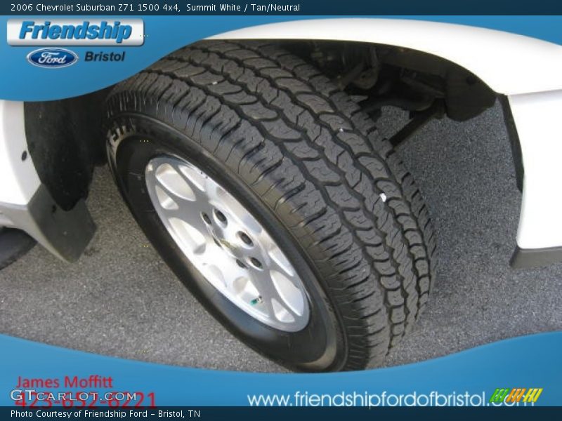 Summit White / Tan/Neutral 2006 Chevrolet Suburban Z71 1500 4x4