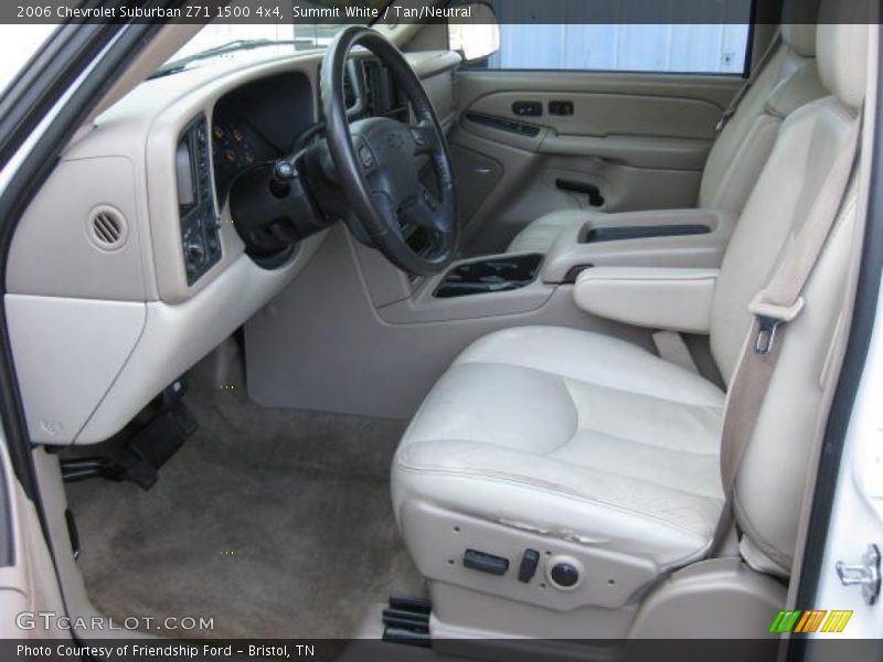 Summit White / Tan/Neutral 2006 Chevrolet Suburban Z71 1500 4x4