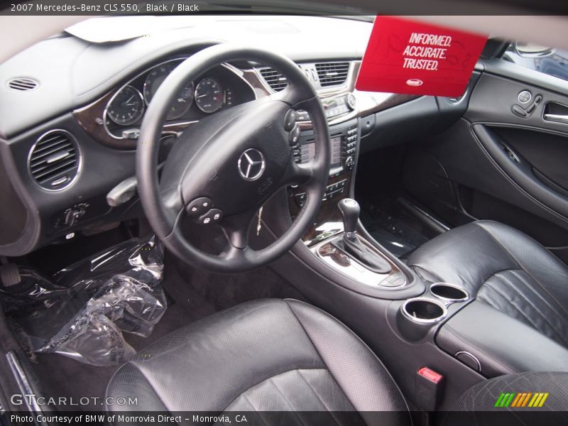 Black / Black 2007 Mercedes-Benz CLS 550